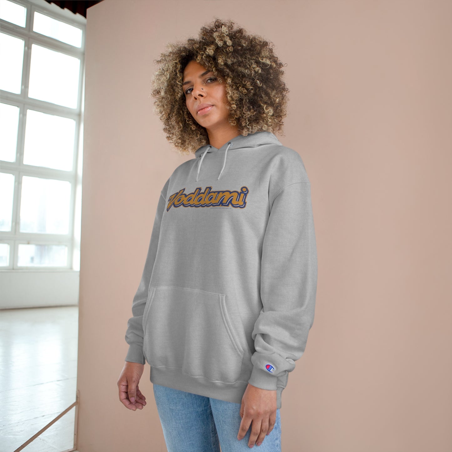 The Voddami x Champion Wordmark Hoodie