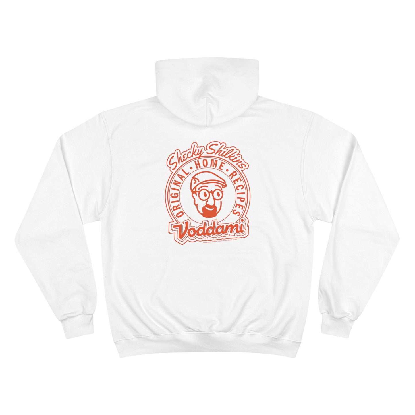 The Voddami x Champion Rosh Gadol Red Hoodie