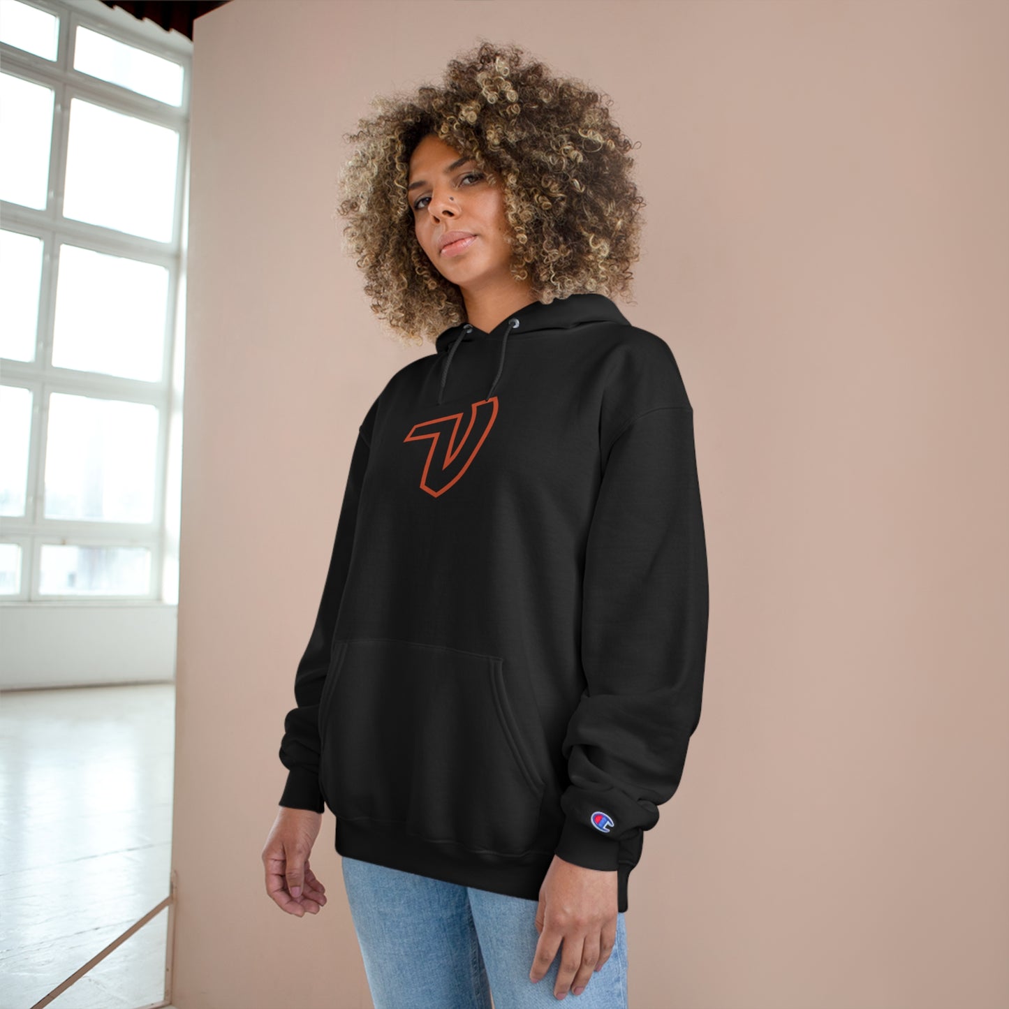 The Voddami x Champion Rosh Gadol Red Hoodie