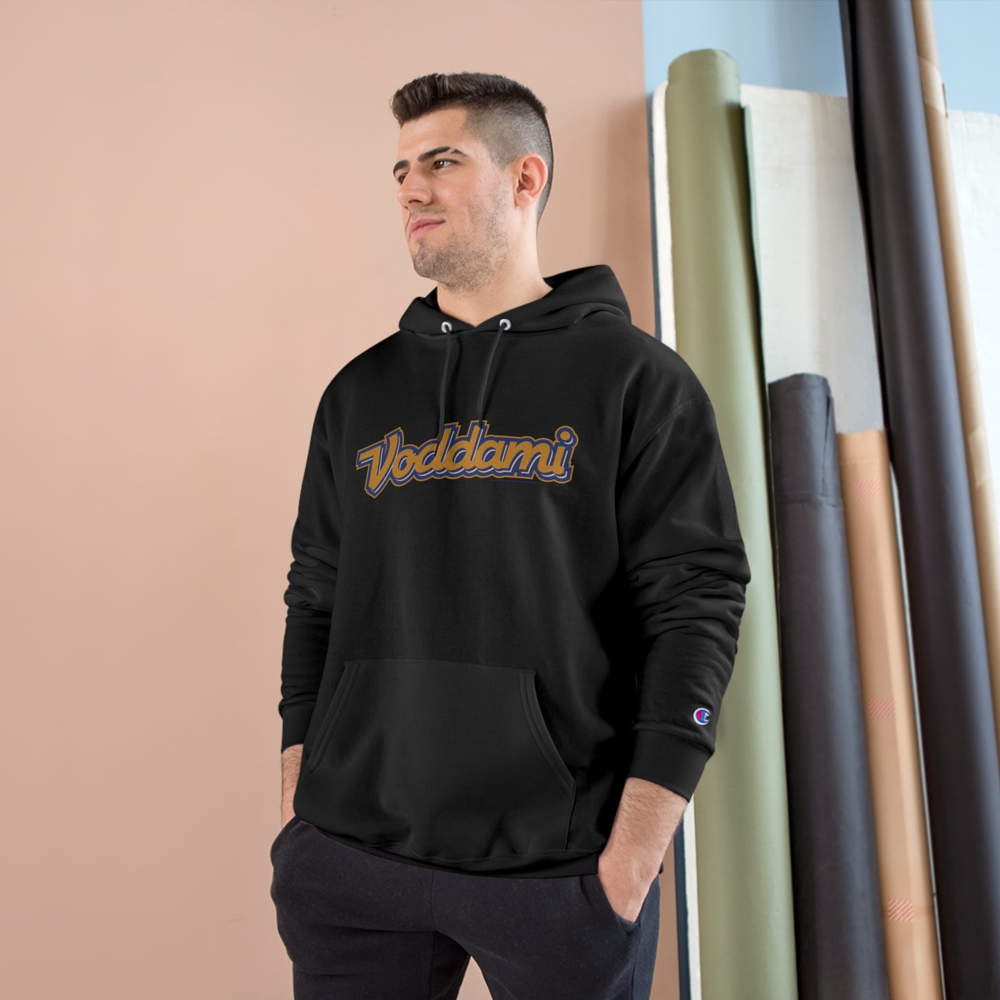 The Voddami x Champion Wordmark Hoodie