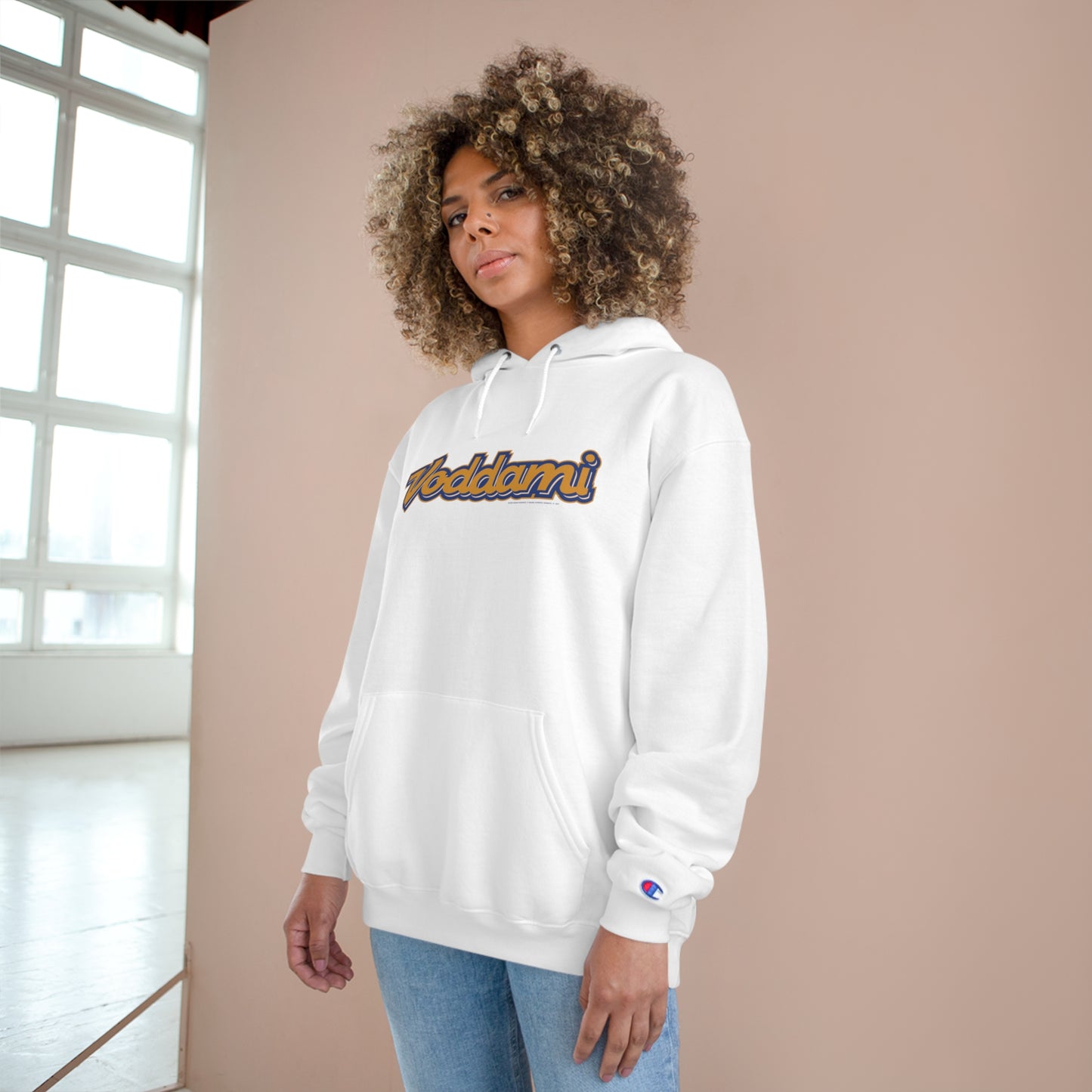 The Voddami x Champion Wordmark Hoodie