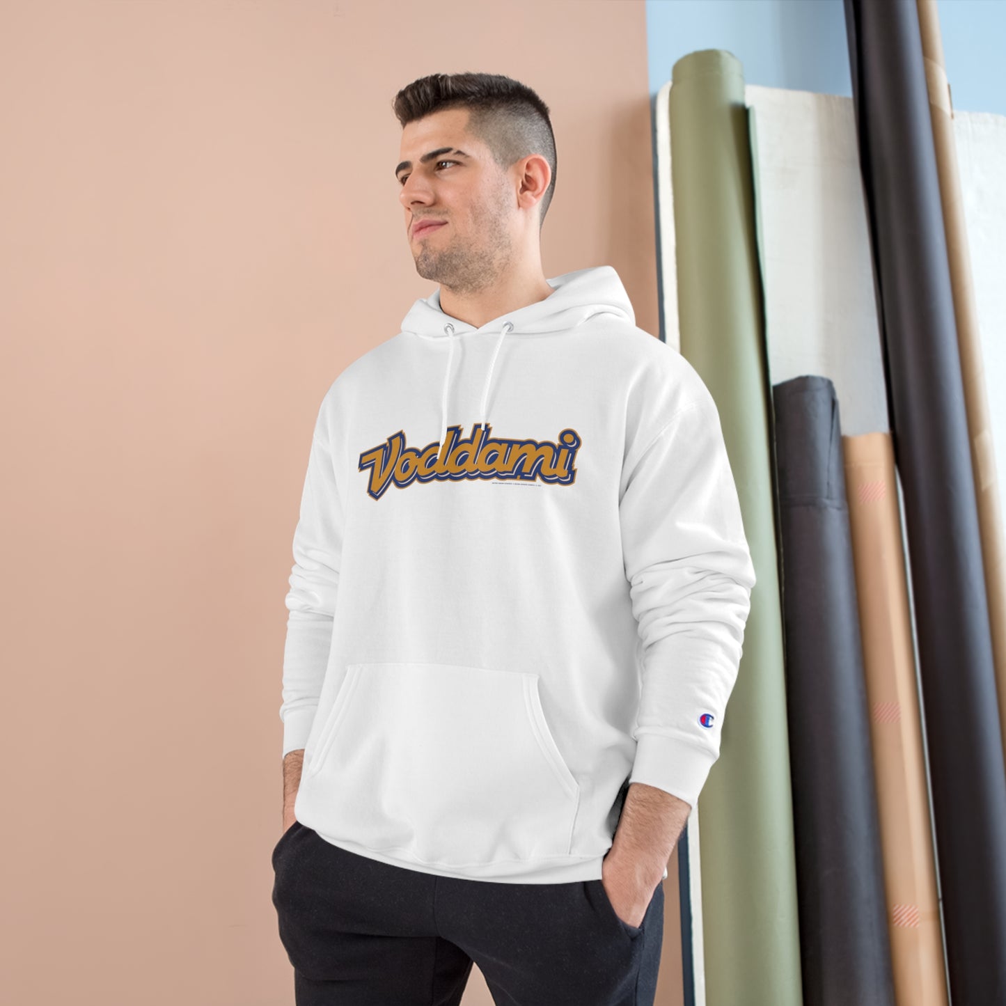 The Voddami x Champion Wordmark Hoodie