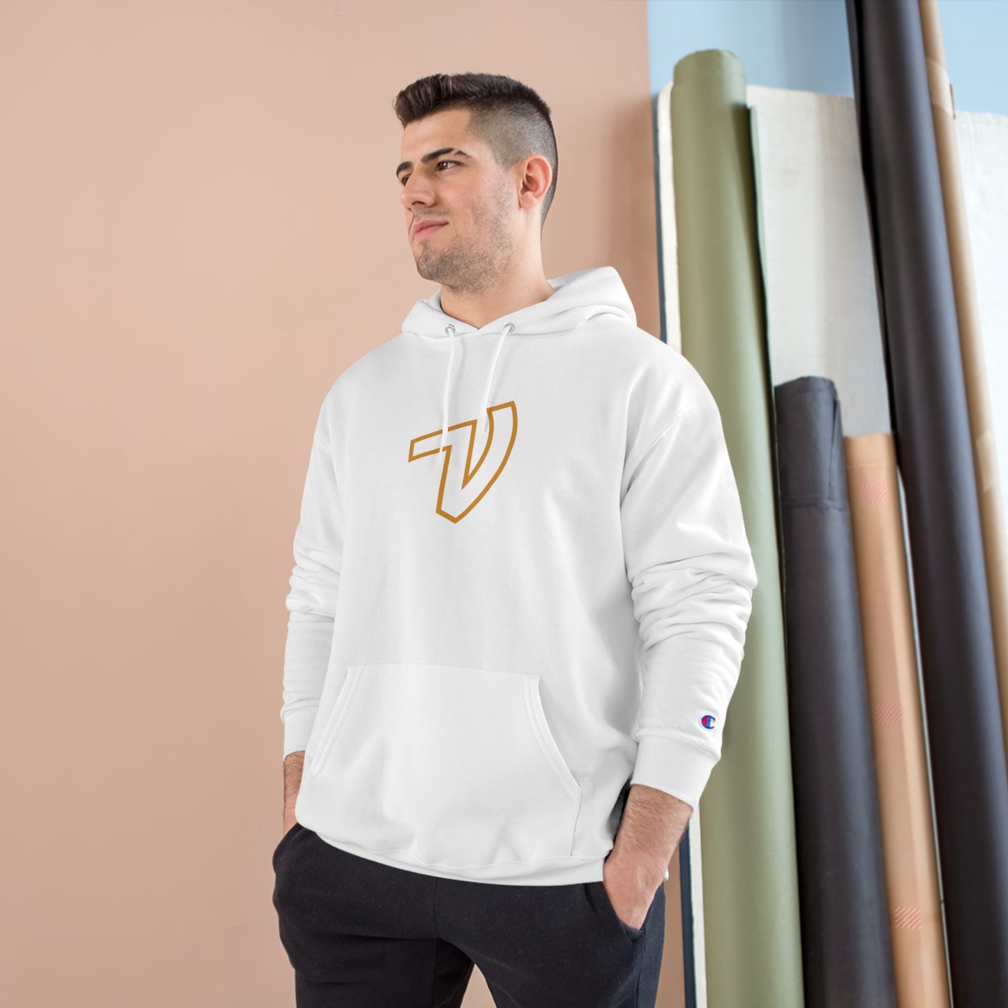 The Voddami x Champion Rosh Gadol Gold Hoodie
